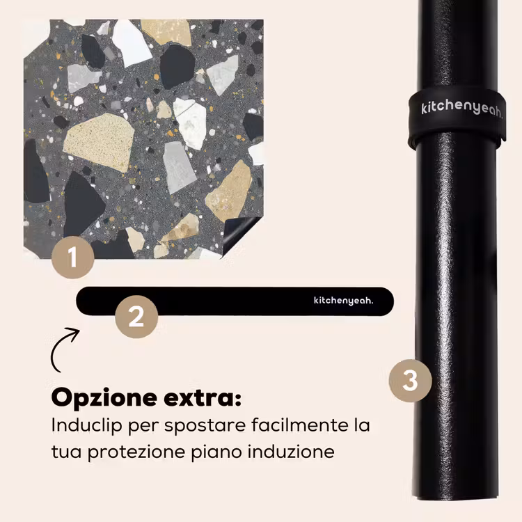 Protezione piano induzione - Terrazzo - Decorazione - Pietre — 8