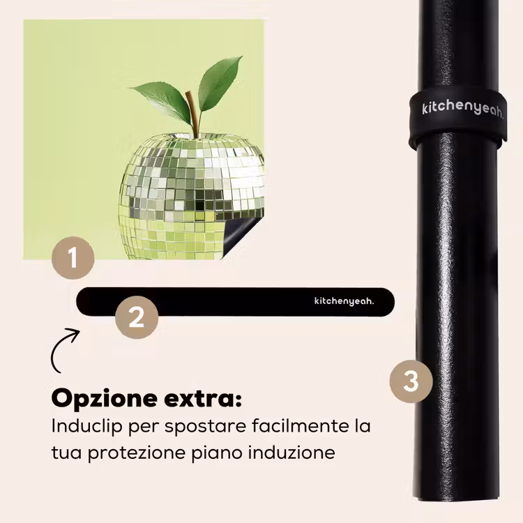 Protezione piano induzione - Verde - Discoteca - Decorazione - Mela — 8