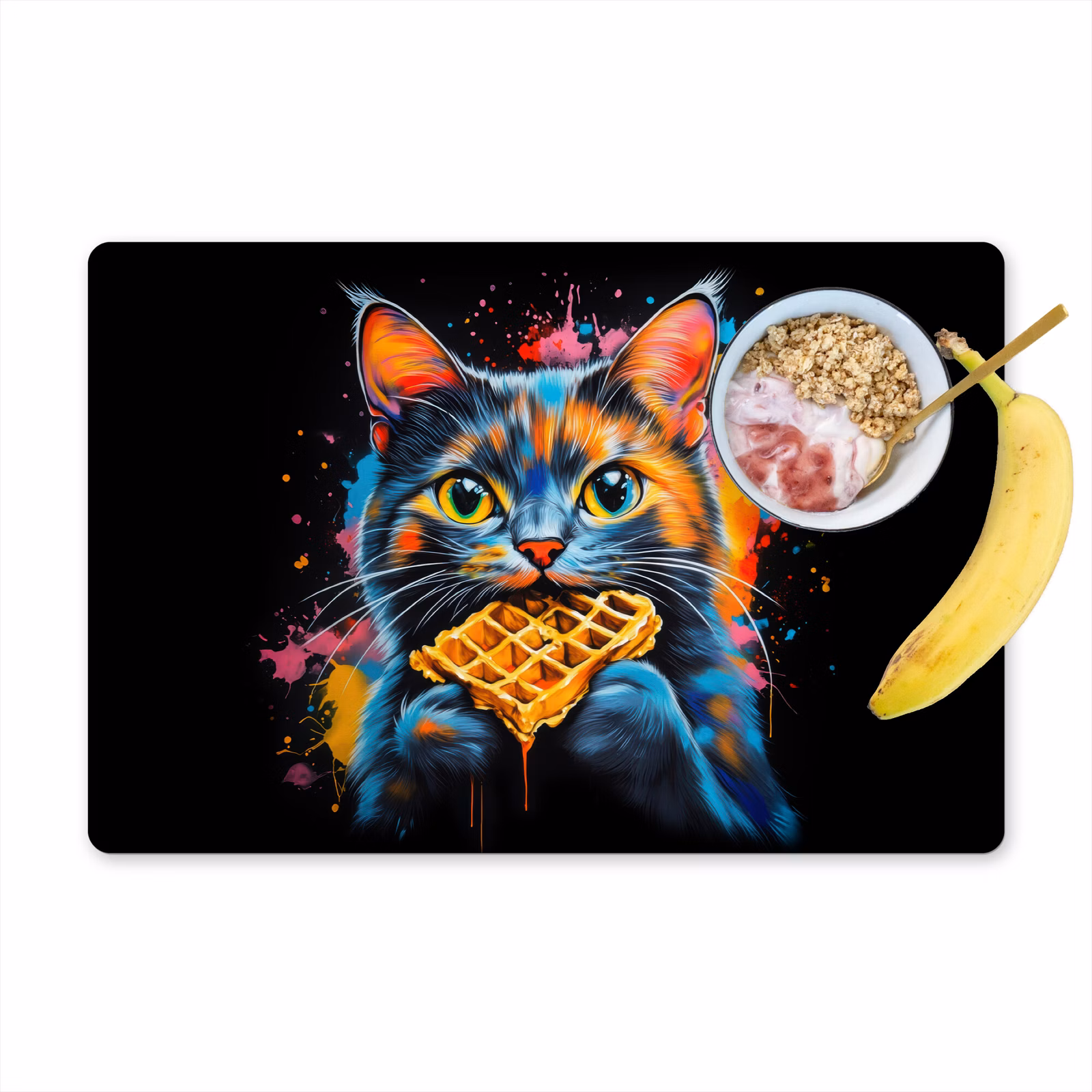 Tovagliette - Gatto - Graffiti - Colorato - Cialda - Cibo — 1