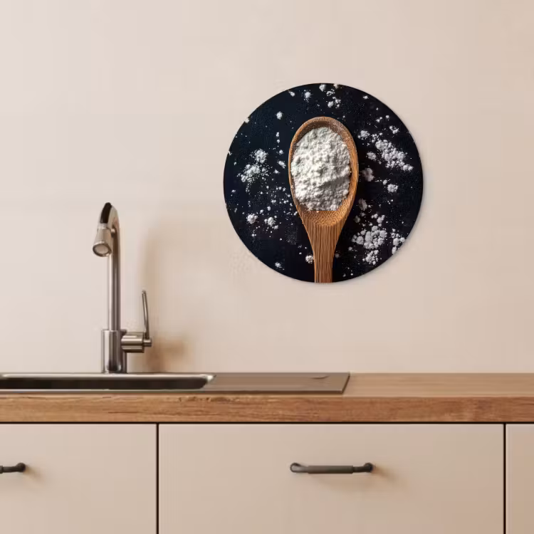 Quadro rotondo - Farina - Legno - Cucchiaio — 3