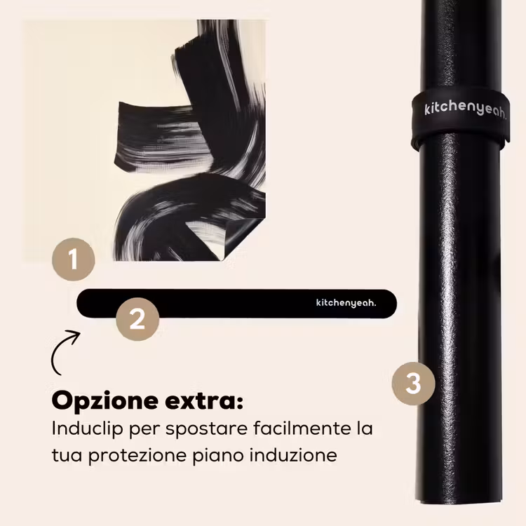 Protezione piano induzione - Strisce - Nero - Astratto — 8