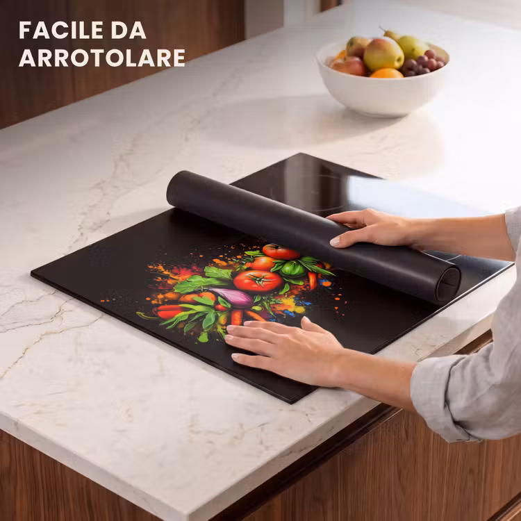 Protezione piano induzione - Verdure - Cibo - Erbe - Graffiti - Cucina — 7
