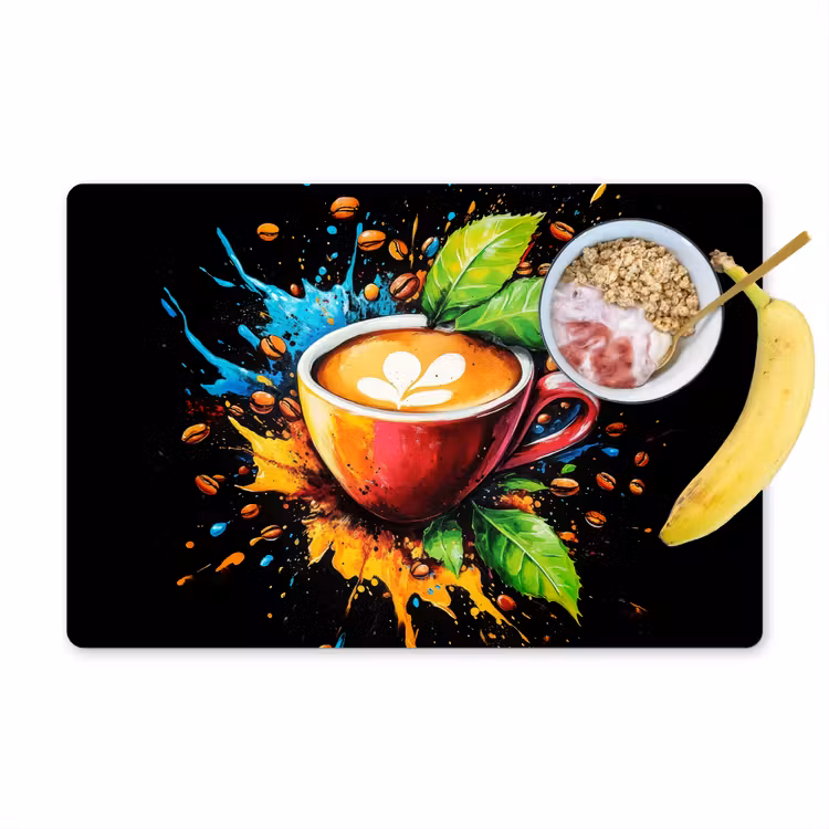 Tovagliette - Caffè - Graffiti - Bere - Astratto — 1