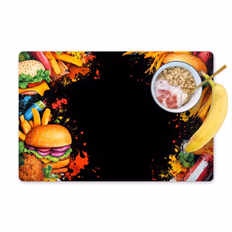 Tovagliette - Fast food - Graffiti - Hamburger - Cibo - Moderno — 1