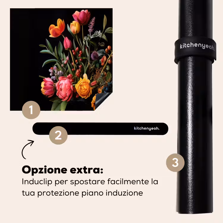 Protezione piano induzione - Tulipani - Bacche - Bouquet - Vaso — 8