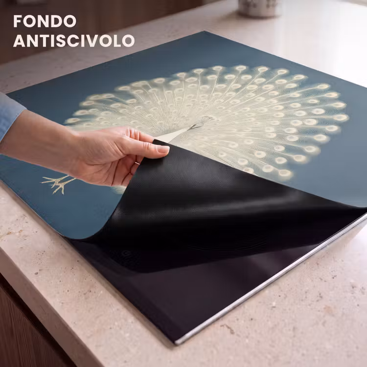 Protezione piano induzione - Uccello - Blu - Vintage — 6