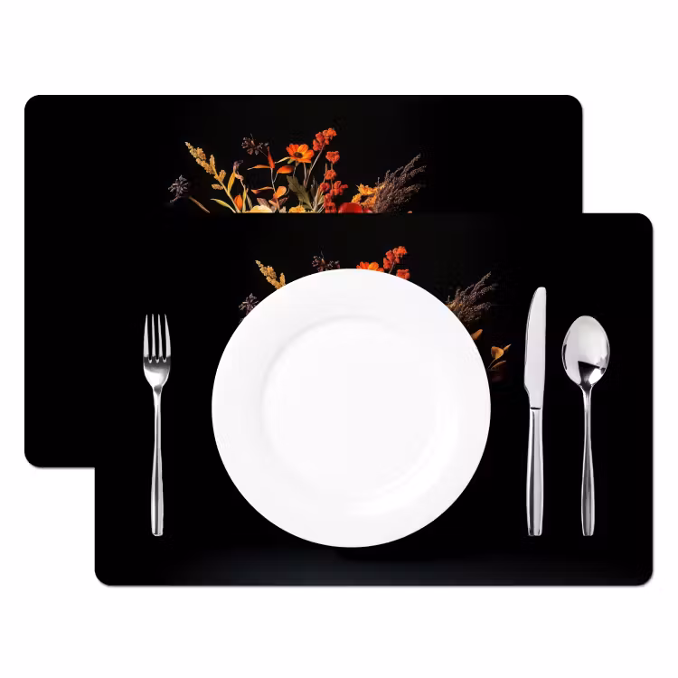 Tovaglietta in vinile - Autunno - Bouquet - Arancione — 2