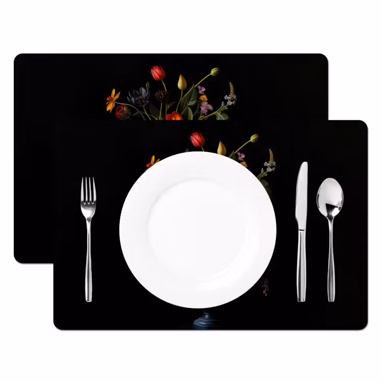 Tovaglietta in vinile - Fiori - Bacche - Classico — 2