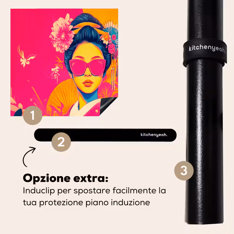 Protezione piano induzione - Donna - Occhiali da sole - Astratto - Arancione — 8