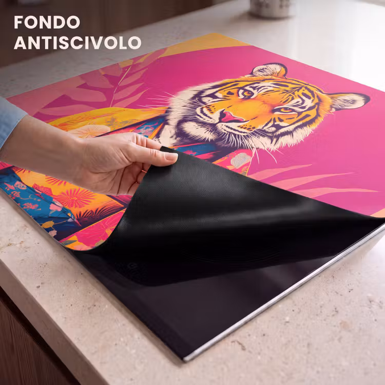 Protezione piano induzione - Tigre - Kimono - Piante - Rosa — 6