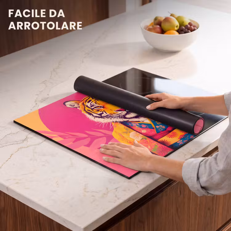 Protezione piano induzione - Tigre - Kimono - Piante - Rosa — 7