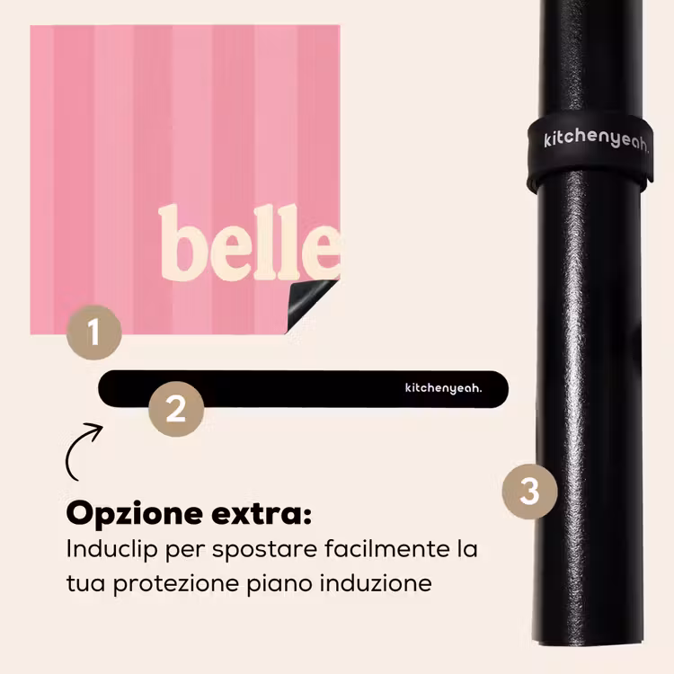 Protezione piano induzione - Rosa - A righe - Belle — 8