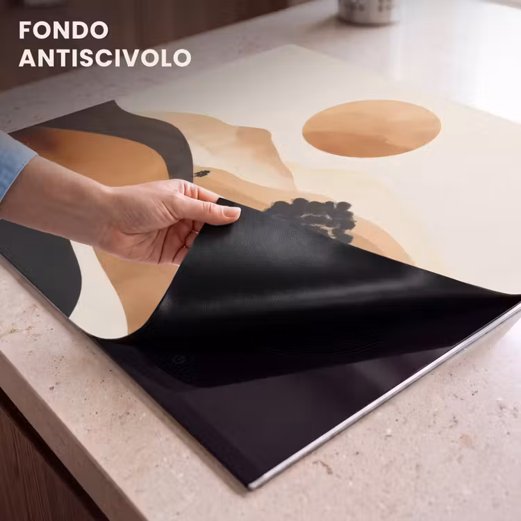 Protezione piano induzione - Sole - Colline - Albero - Astratto — 6