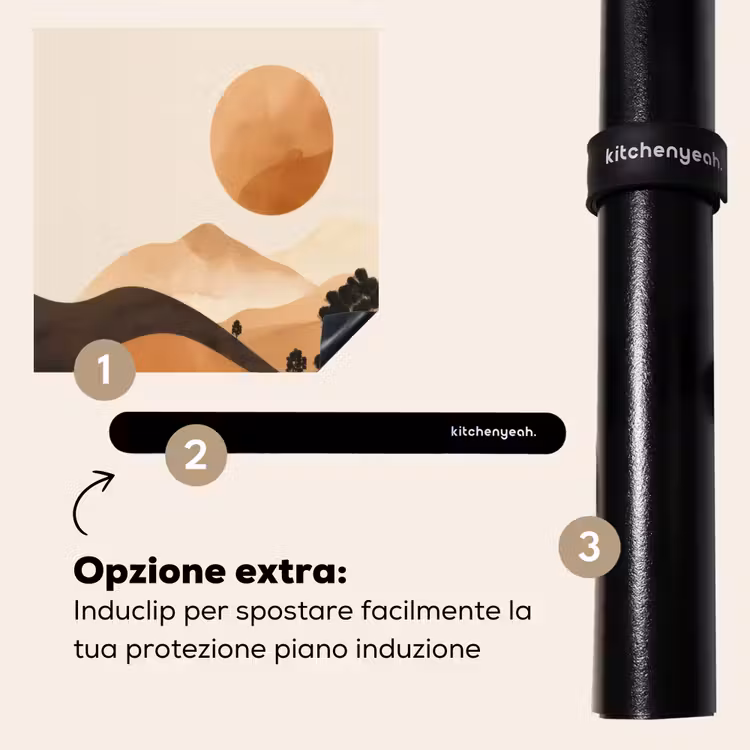 Protezione piano induzione - Sole - Colline - Albero - Astratto — 8