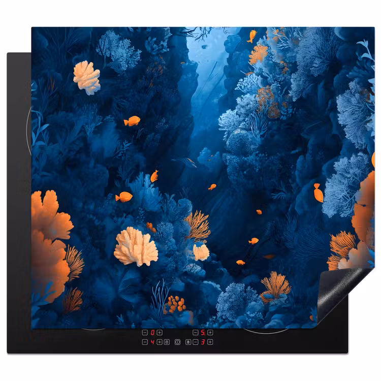 Protezione piano induzione - Barriera corallina - Pesce - Oceano - Blu — 1