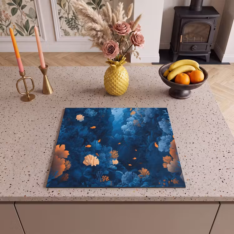 Protezione piano induzione - Barriera corallina - Pesce - Oceano - Blu — 3