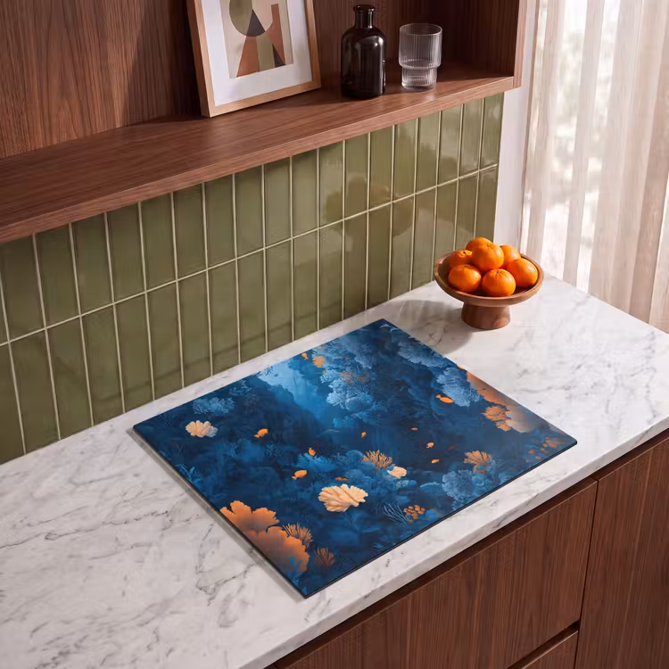 Protezione piano induzione - Barriera corallina - Pesce - Oceano - Blu — 4