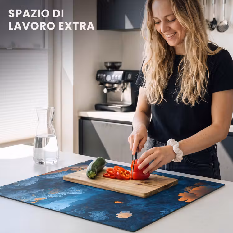 Protezione piano induzione - Barriera corallina - Pesce - Oceano - Blu — 5
