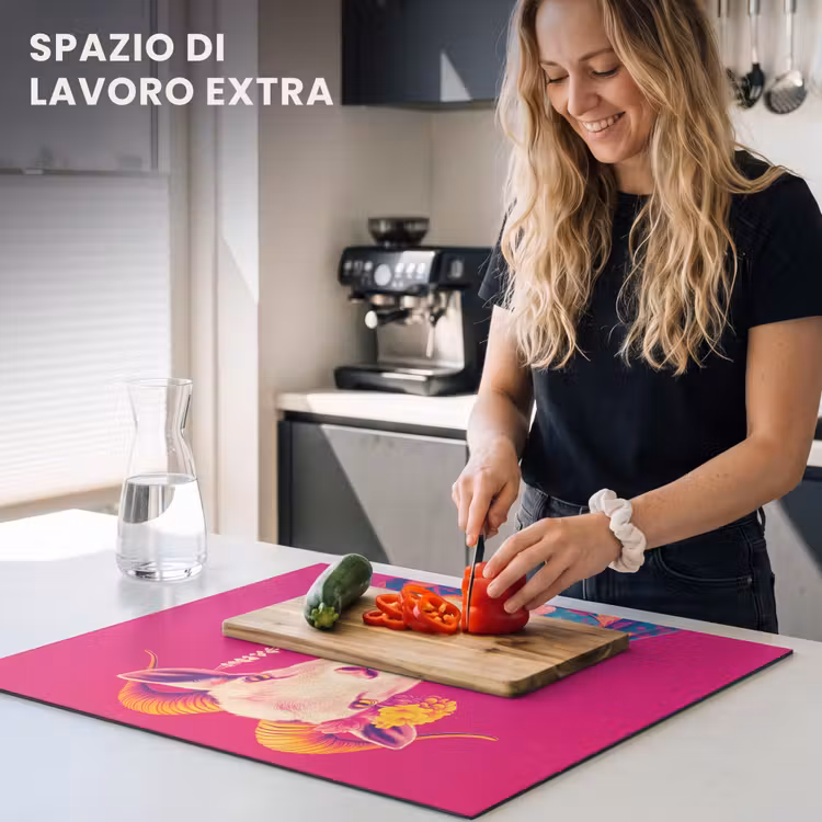 Protezione piano induzione - Capra - Corna - Kimono - Colorato — 5