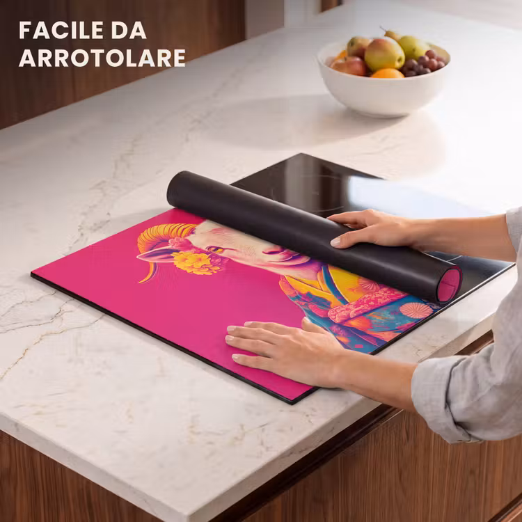 Protezione piano induzione - Capra - Corna - Kimono - Colorato — 7