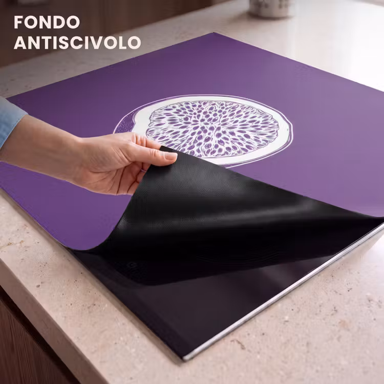 Protezione piano induzione - Frutto della passione - Semi - Viola - Minimalista — 6