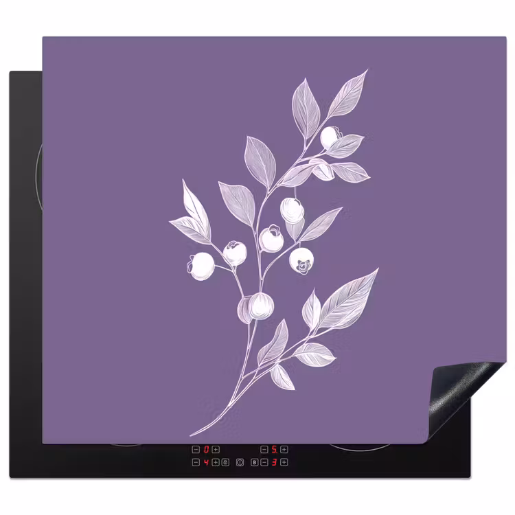 Protezione piano induzione - Ramo - Grazioso - Foglie - Minimalista — 1