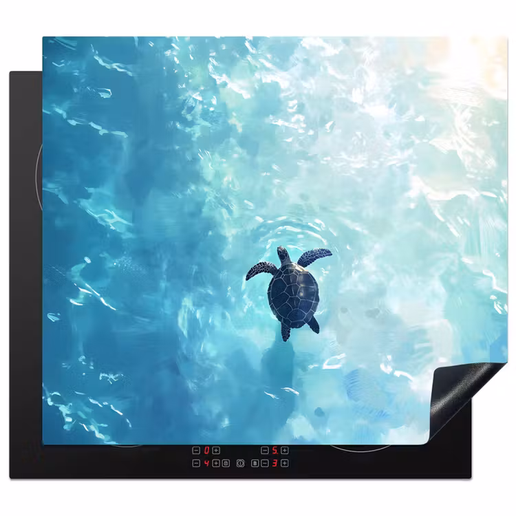 Protezione piano induzione - Tartaruga - Mare - Blu - Scintillio — 1
