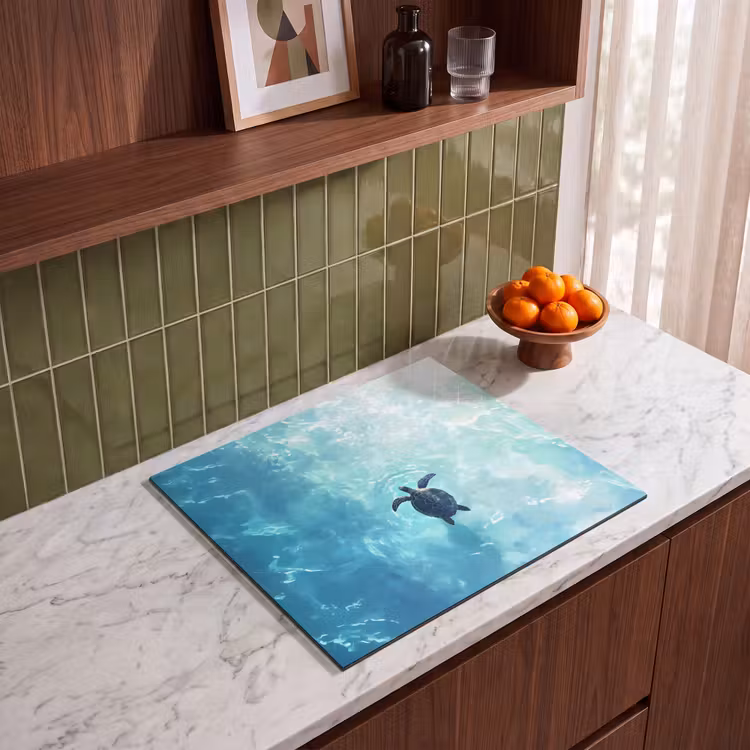 Protezione piano induzione - Tartaruga - Mare - Blu - Scintillio — 4
