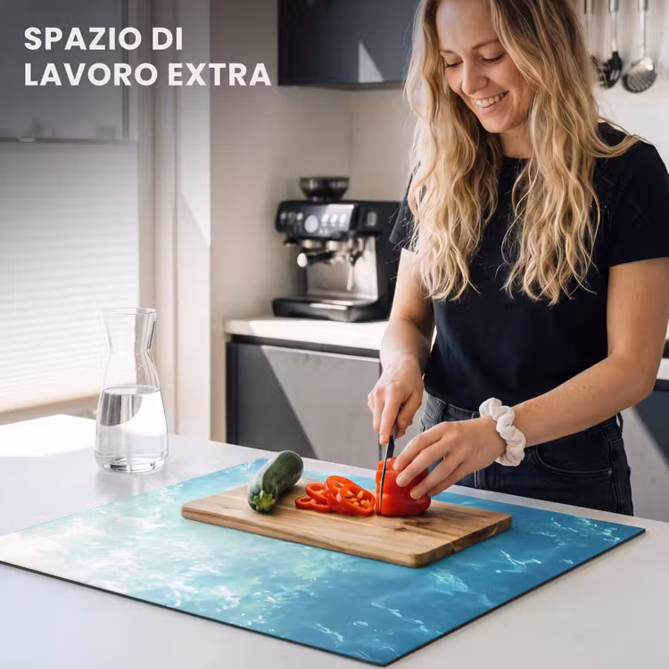 Protezione piano induzione - Tartaruga - Mare - Blu - Scintillio — 5