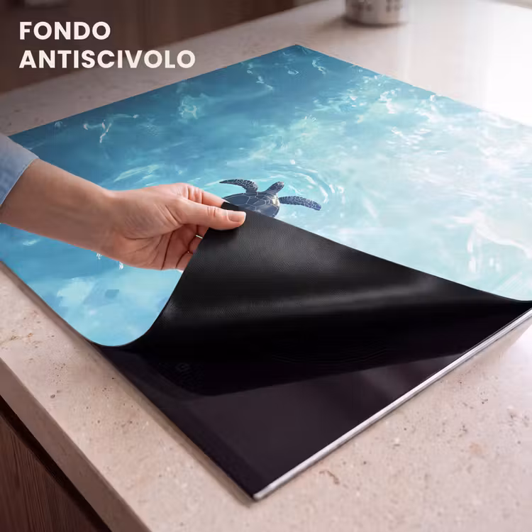 Protezione piano induzione - Tartaruga - Mare - Blu - Scintillio — 6