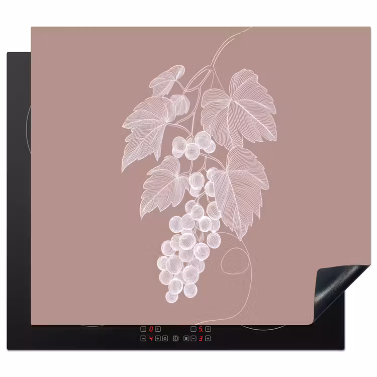 Protezione piano induzione - Traliccio - Uva - Illustrazione - Foglie — 1