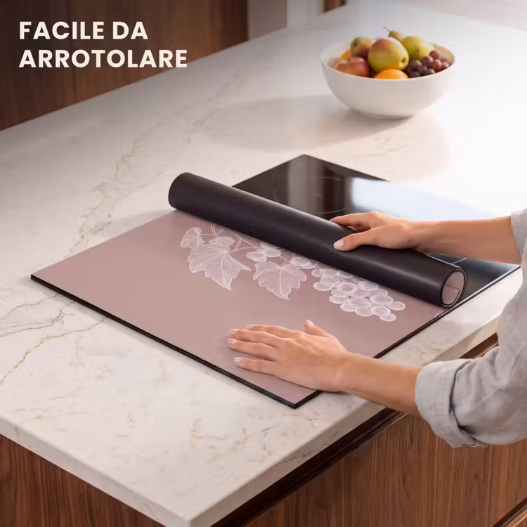 Protezione piano induzione - Traliccio - Uva - Illustrazione - Foglie — 7