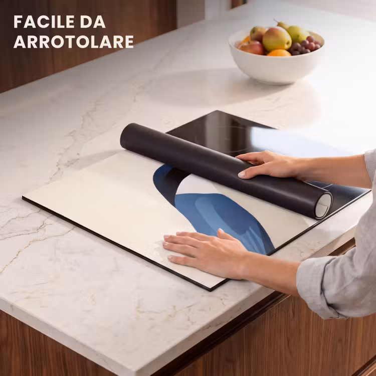 Protezione piano induzione - Illustrazione - Blu - Uccello — 7