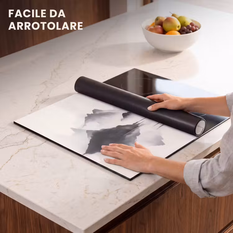 Protezione piano induzione - Montagne - Nebbia - Acqua - Bianco — 7