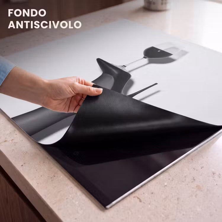 Protezione piano induzione - Tacco - Vino - Minimalista - Nero — 6