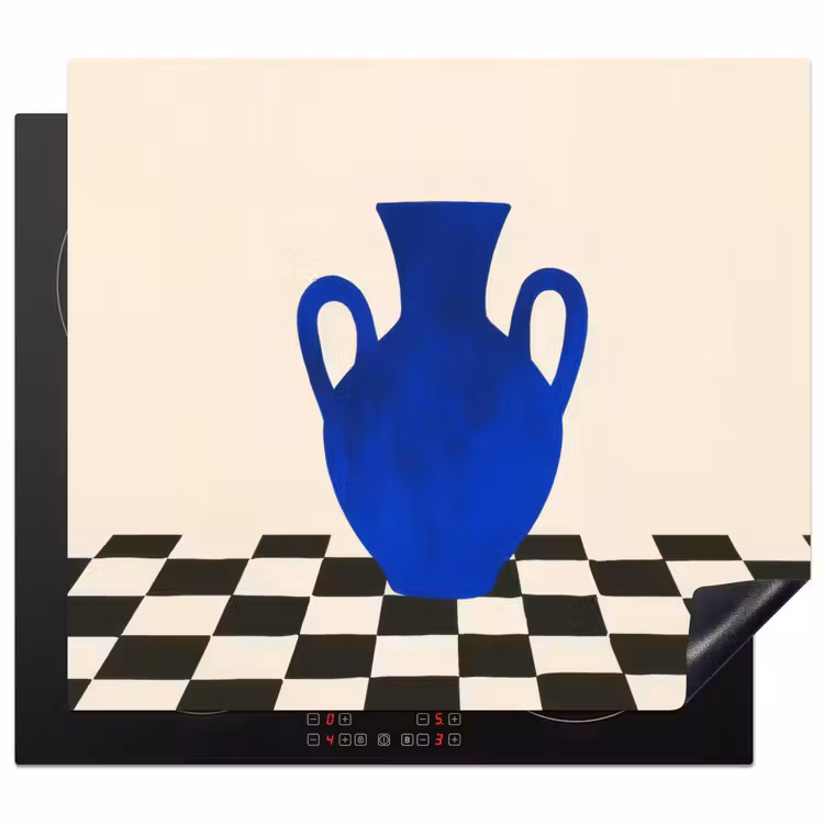Protezione piano induzione - Vaso - Blu - Bloccato - Moderno — 1