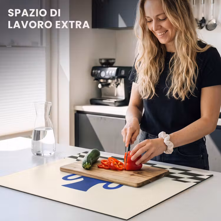 Protezione piano induzione - Vaso - Blu - Bloccato - Moderno — 5