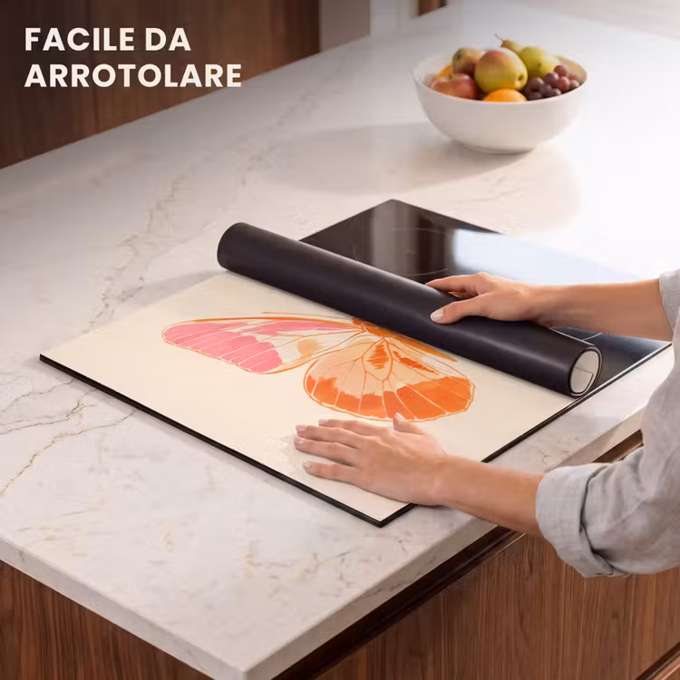 Protezione piano induzione - Arancione - Farfalla - Minimalista — 7