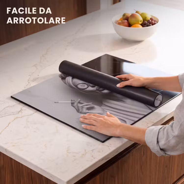 Protezione piano induzione - Donna - Maschera - Vino - Sigaretta — 7