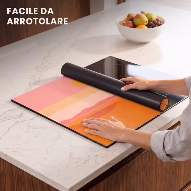 Protezione piano induzione - Sole - Astratto - Paesaggio - Arancione — 7