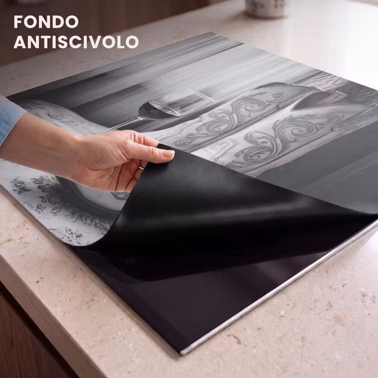 Protezione piano induzione - Vino - Stivali da cowboy - Luce alla finestra - Bianco — 6