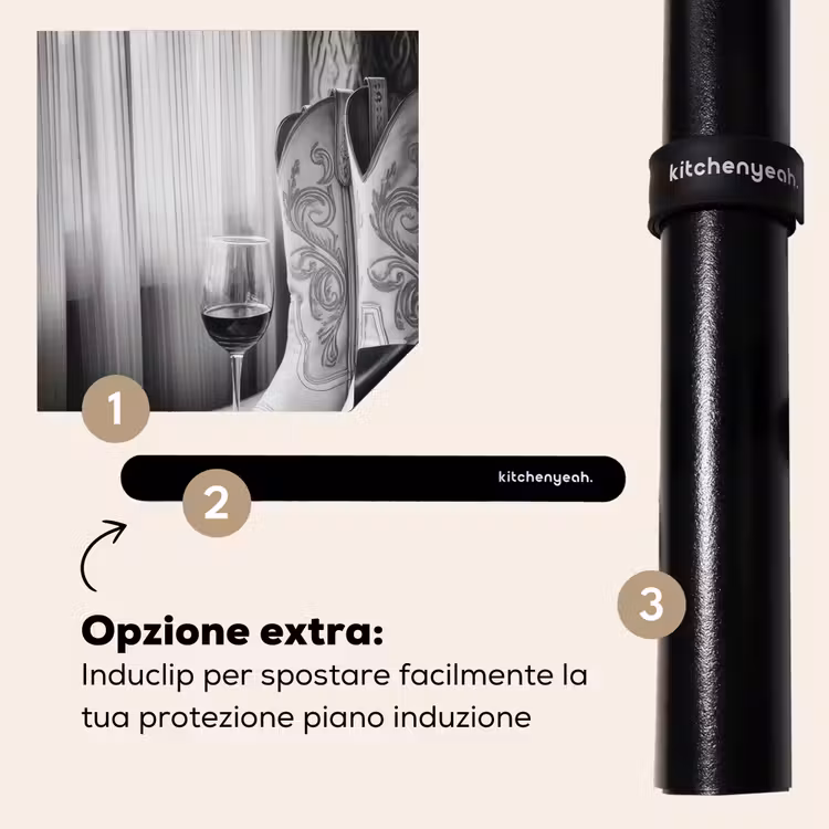 Protezione piano induzione - Vino - Stivali da cowboy - Luce alla finestra - Bianco — 8