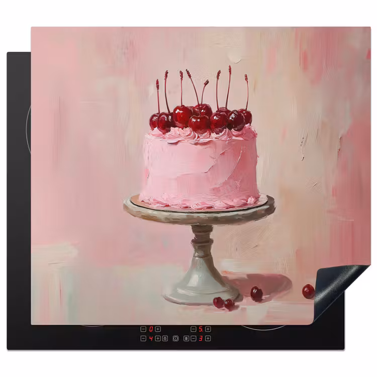 Protezione piano induzione - Torta - Rosa - Ciliegia — 1