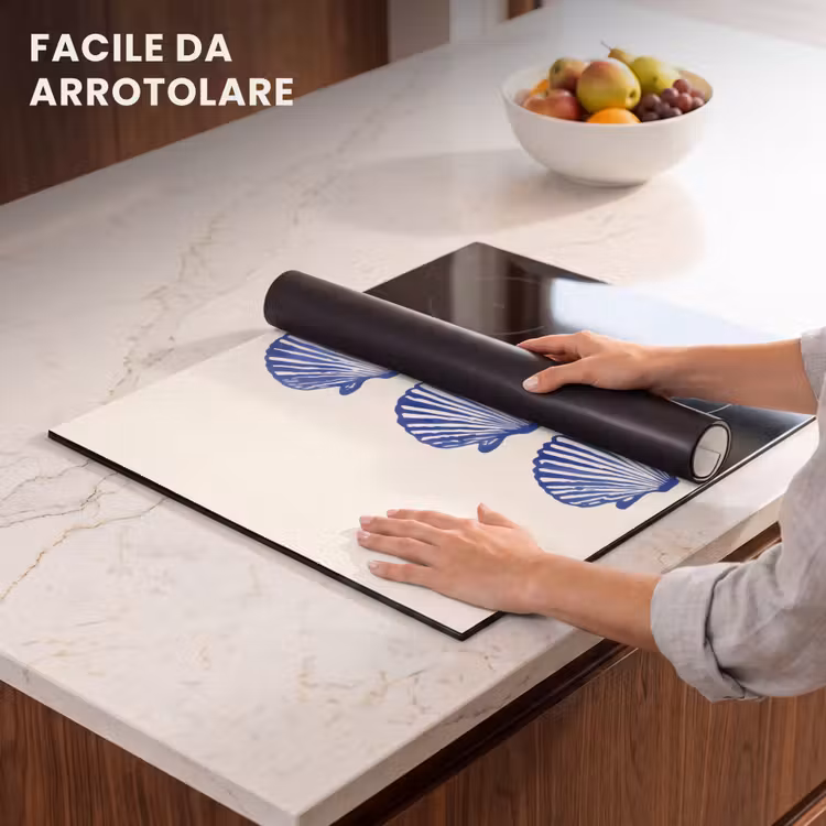 Protezione piano induzione - Conchiglie - Blu - Modello — 7