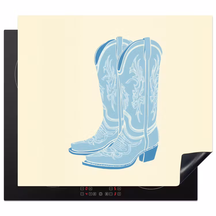 Protezione piano induzione - Illustrazione - Stivali da cowboy - Modello — 1