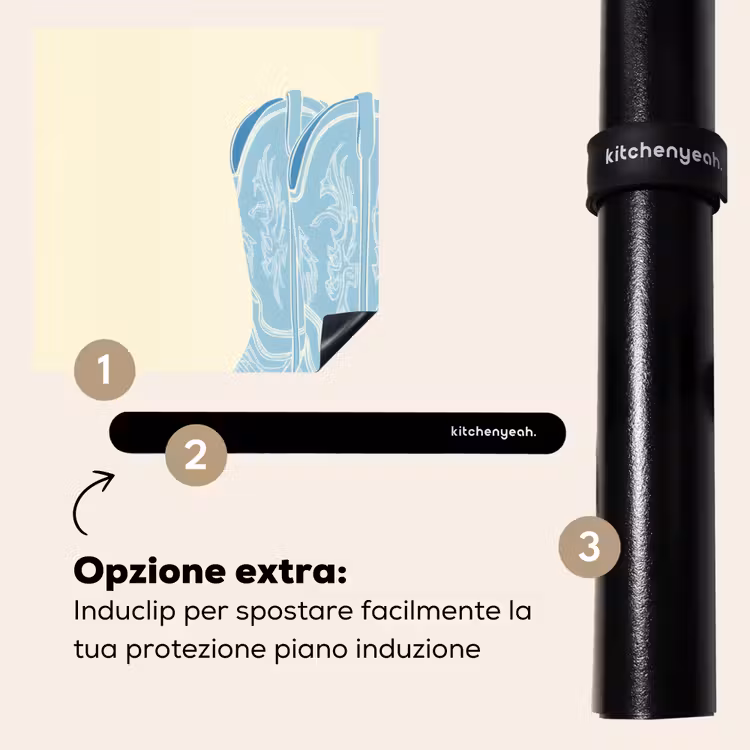 Protezione piano induzione - Illustrazione - Stivali da cowboy - Modello — 8