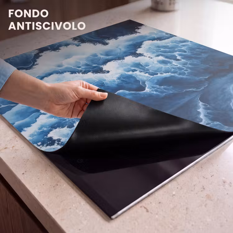 Protezione piano induzione - Onde - Blu - Schiuma — 6