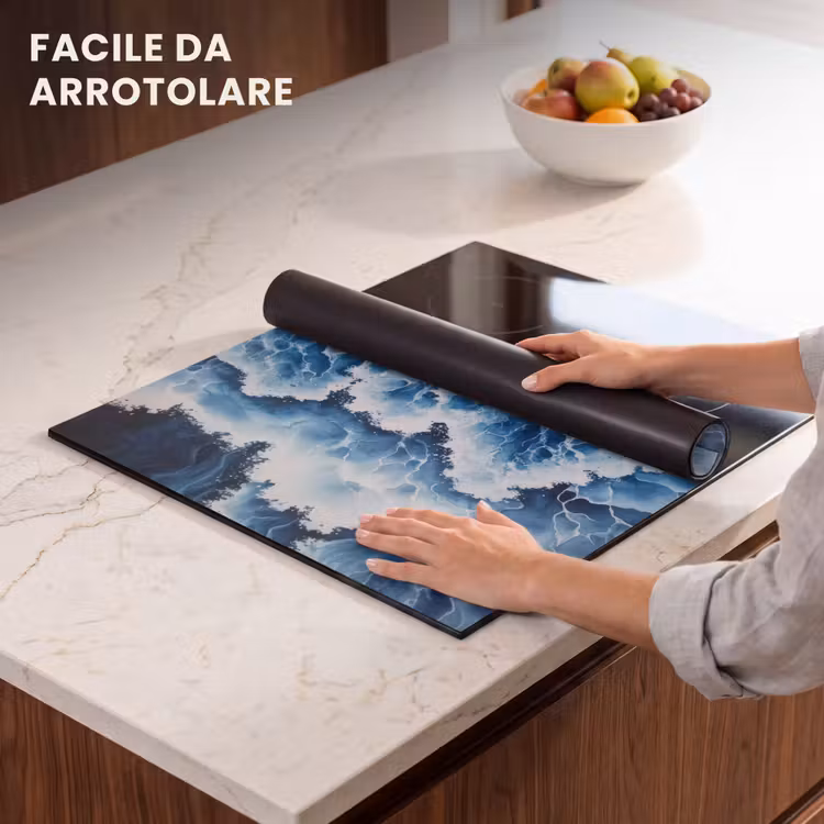 Protezione piano induzione - Onde - Blu - Schiuma — 7