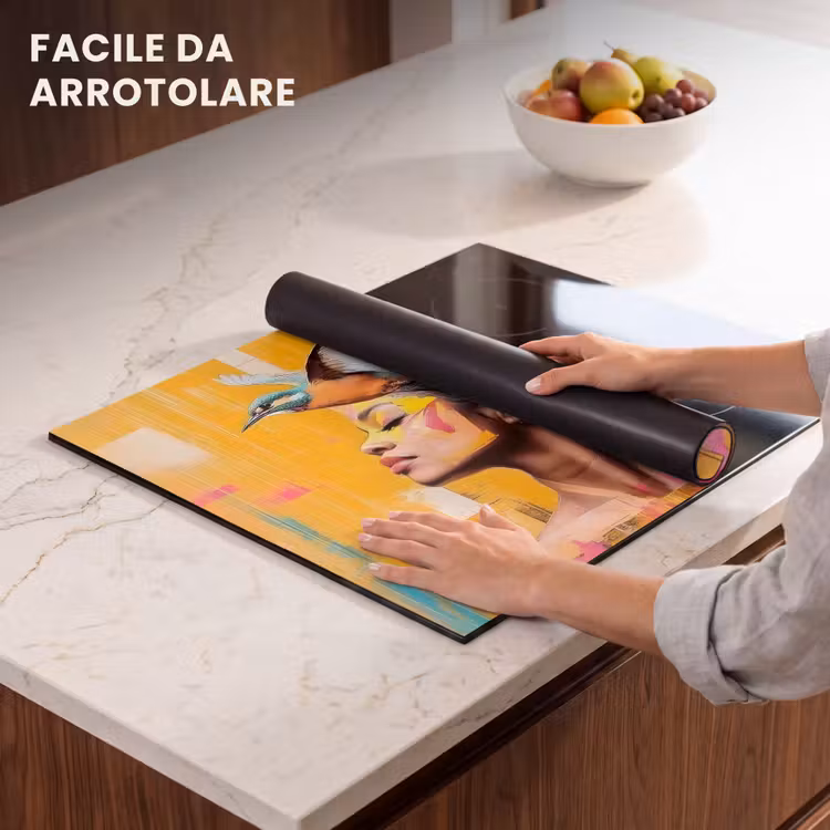 Protezione piano induzione - Uccello - Donna - Astratto - Fiore — 7