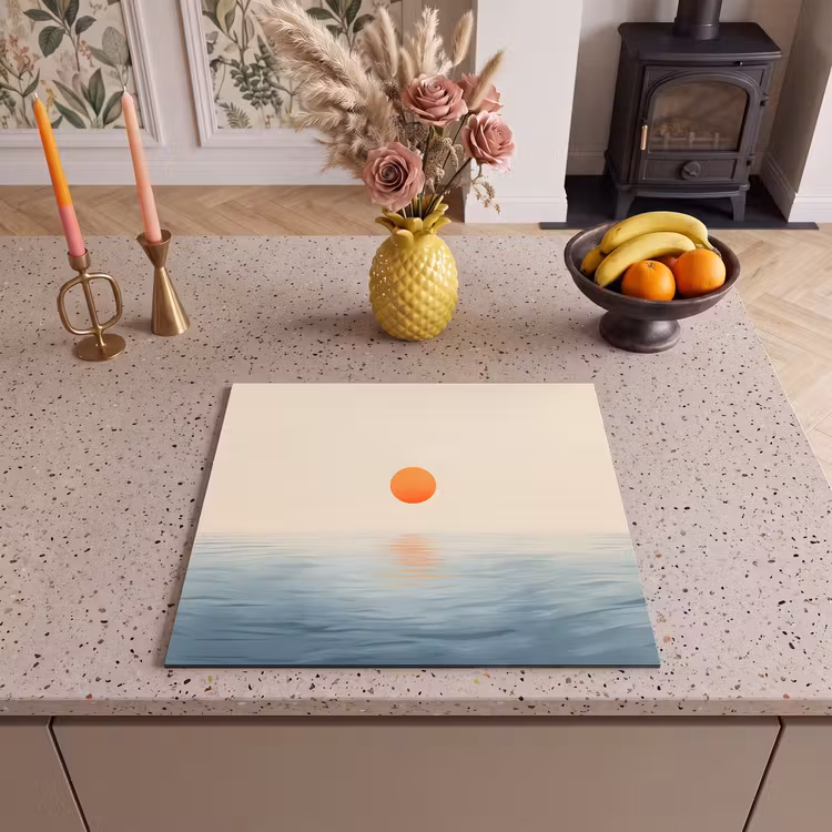 Protezione piano induzione - Sole - Arancione - Mare — 3